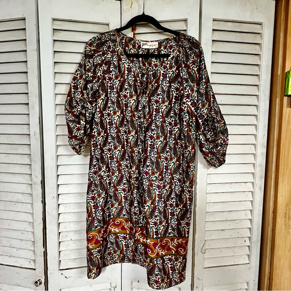 Multicolor Bohemian Patterned Dress